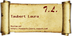 Taubert Laura névjegykártya